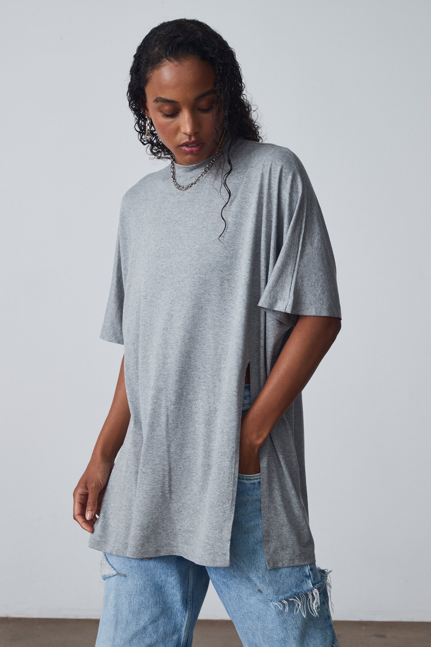 The Mid-Length Open Tee