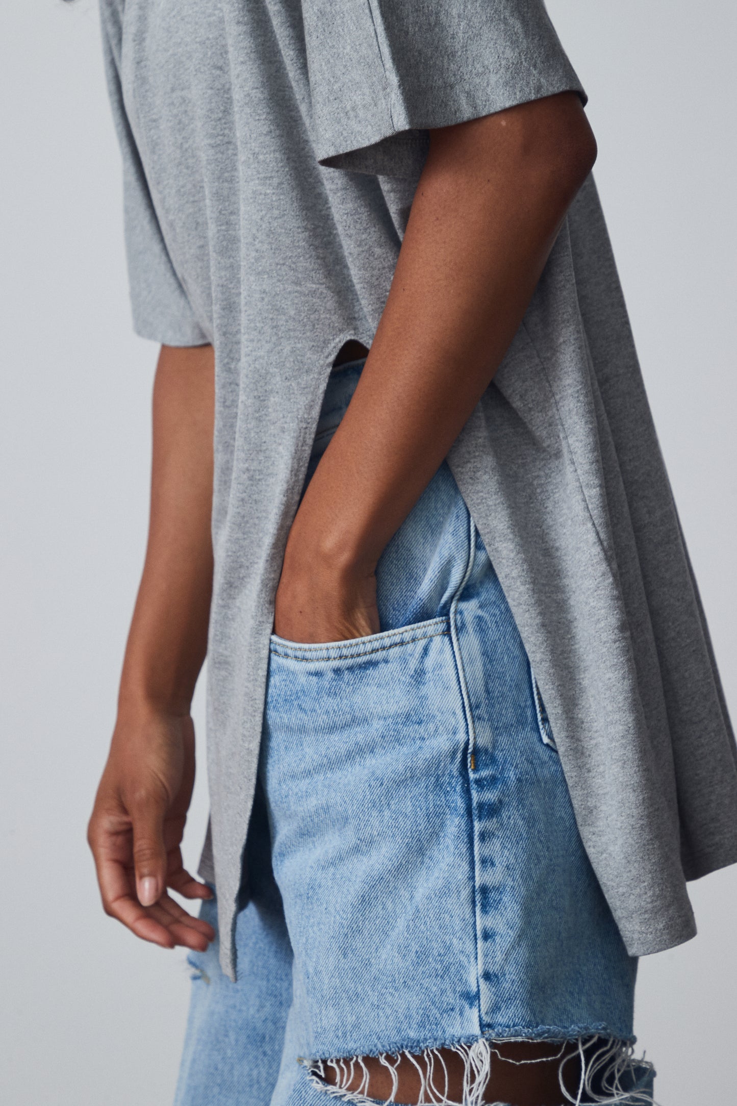 The Mid-Length Open Tee