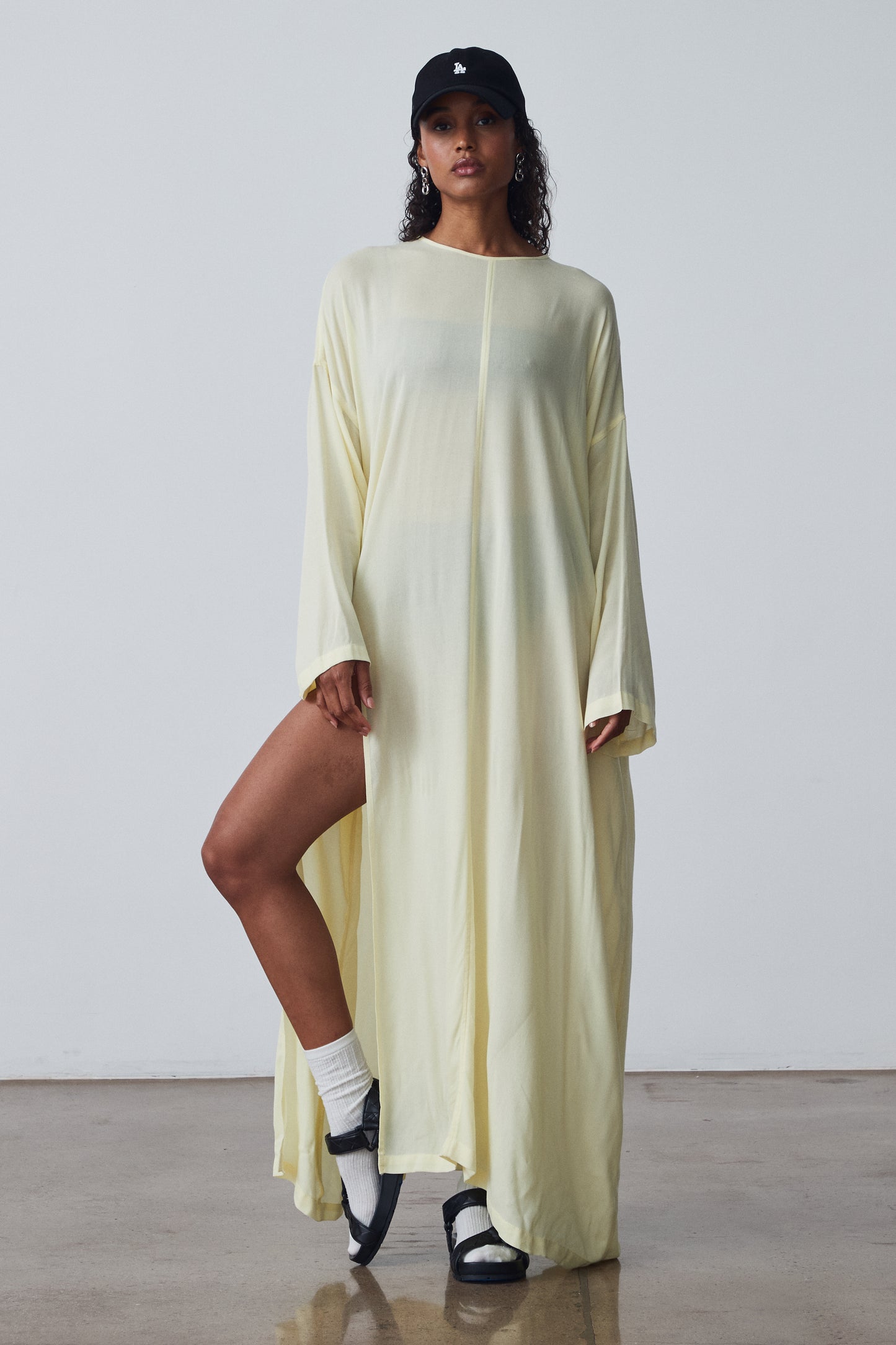 The Long Slit Dress