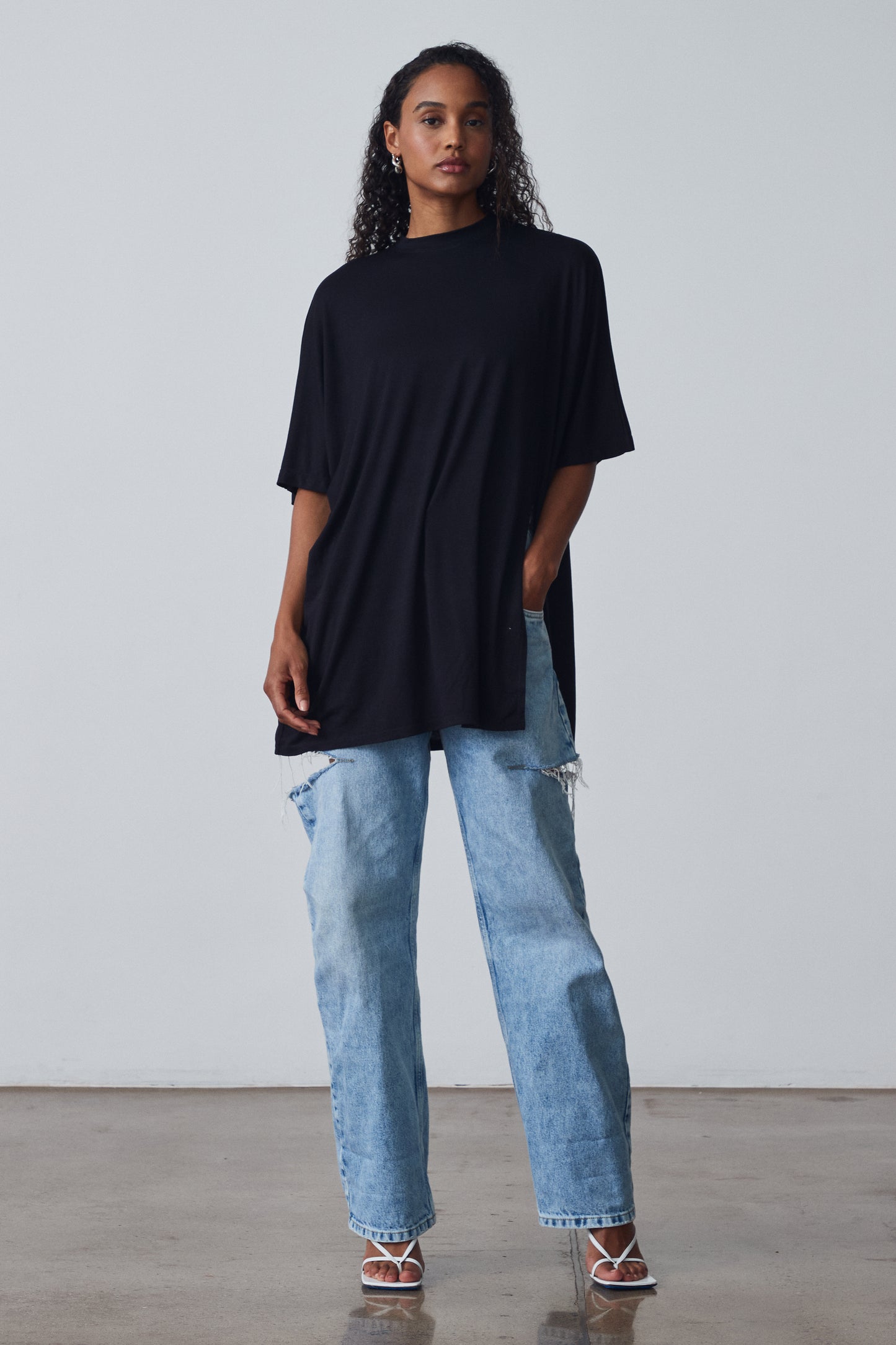 The Mid-Length Open Tee