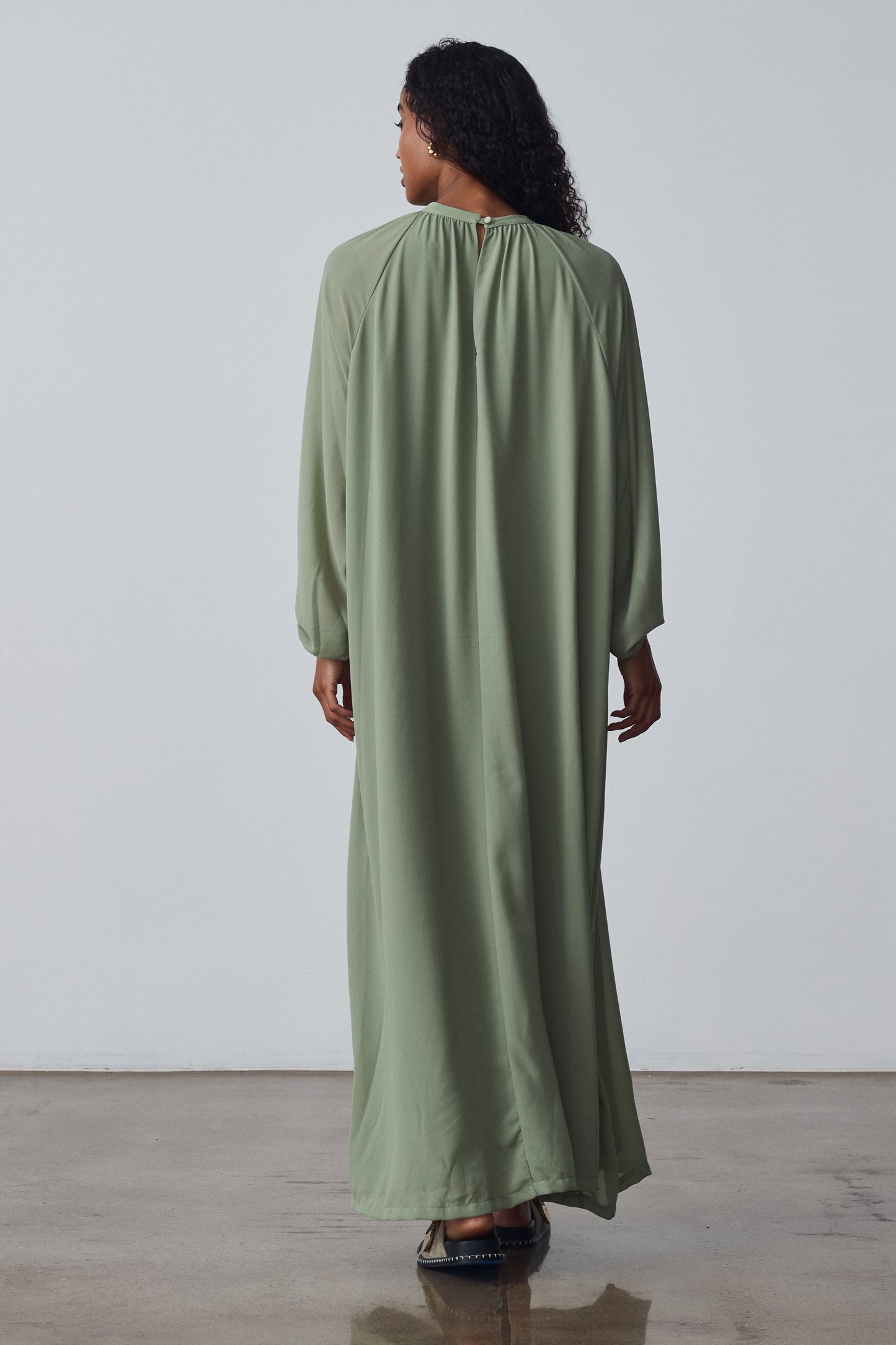 The Sheer High-Neck Dress