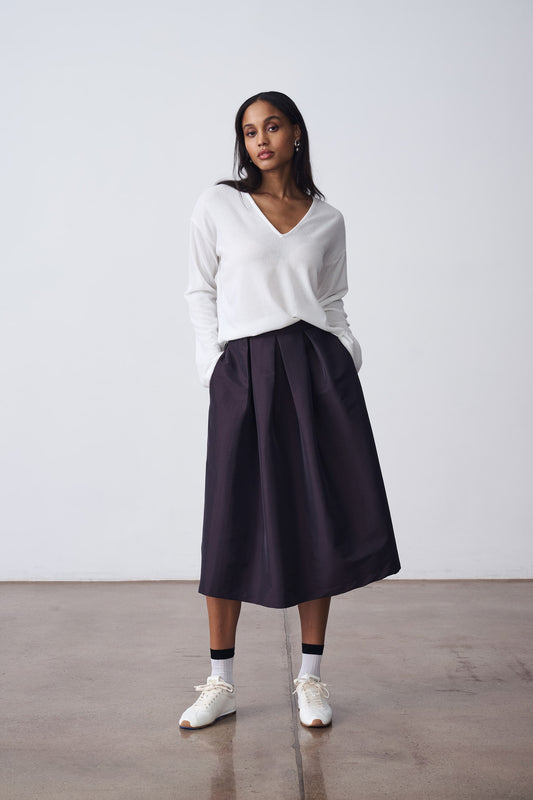 The Knit Short V Neck Sweater