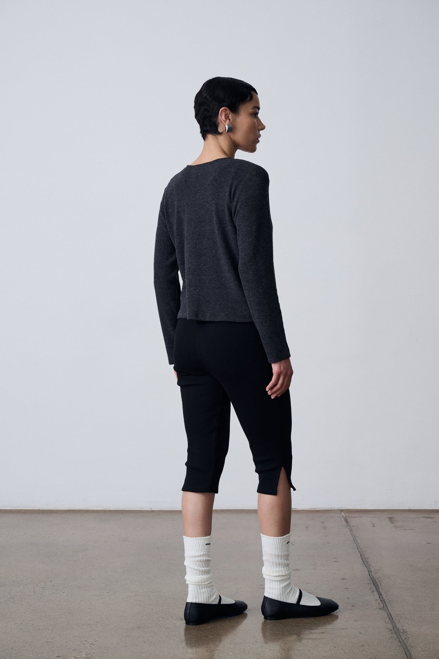 The Knit Tank & Cardigan Set - Black