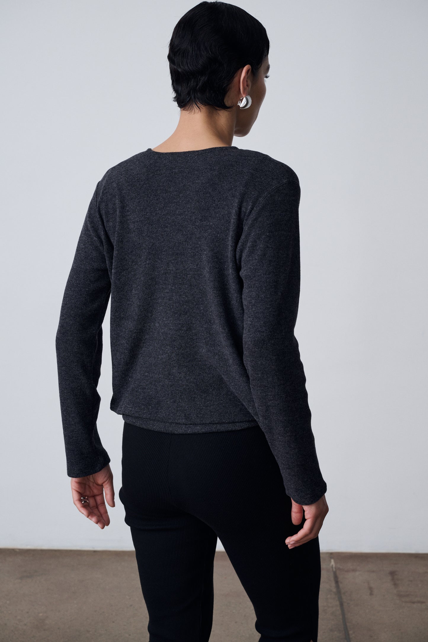 The Knit Tank & Cardigan Set - Black