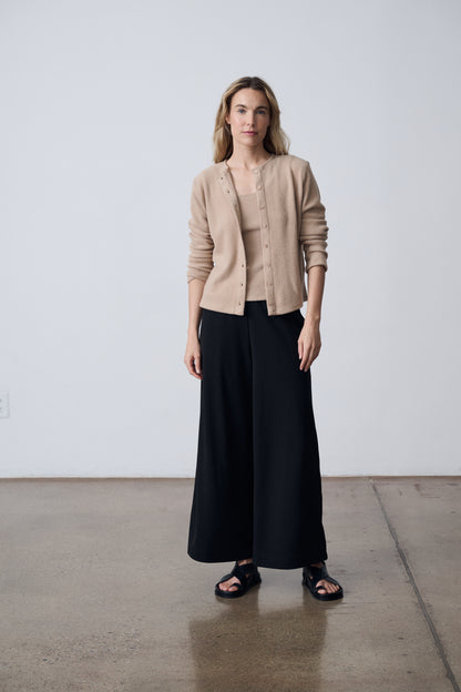 The Knit Tank & Cardigan Set - Beige Heather