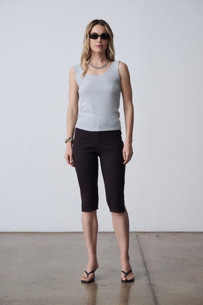 The Knit Tank & Cardigan Set - Heather Grey