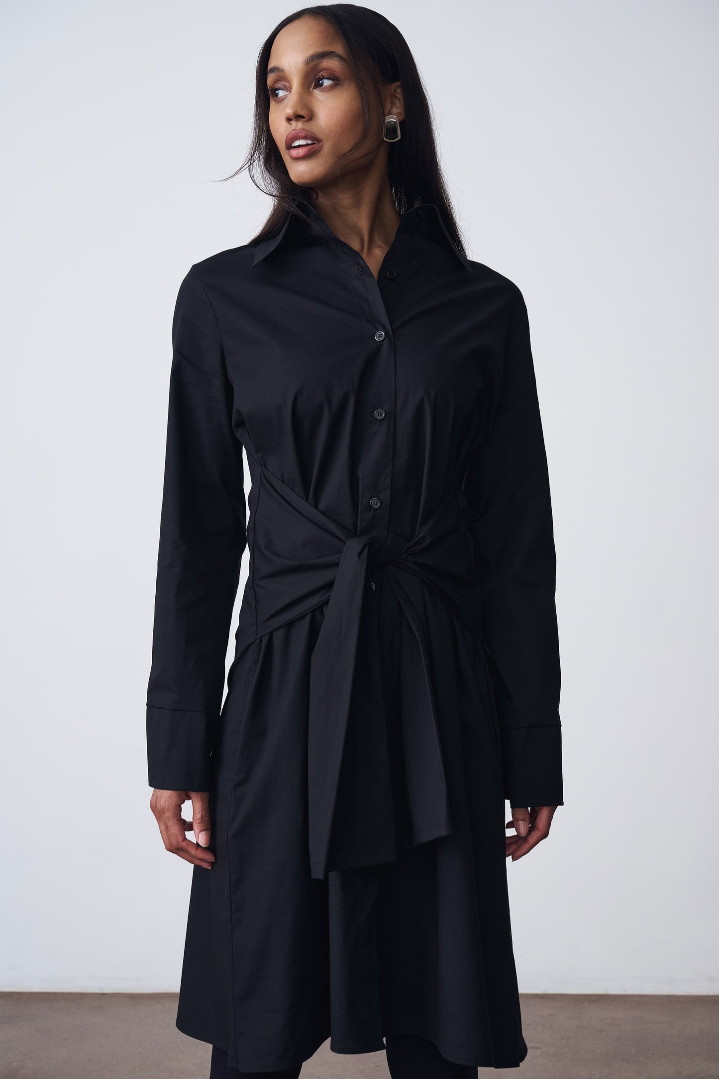 The Belted Button Down Dress