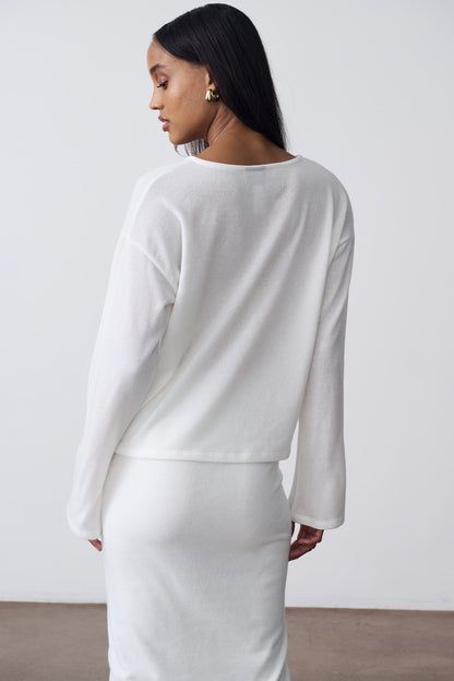 The Knit Short V Neck Sweater