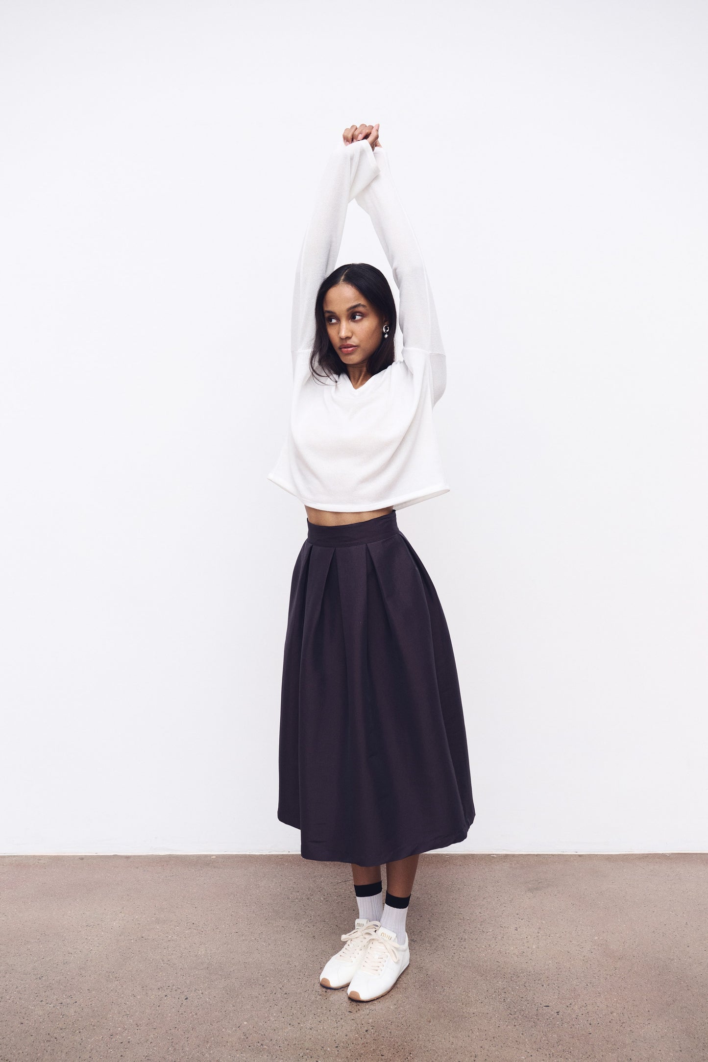 The Knit Short V Neck Sweater